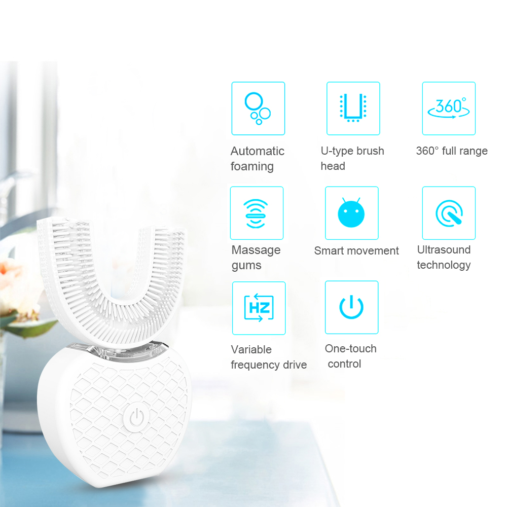 360° Smart U-Shape Toothbrush